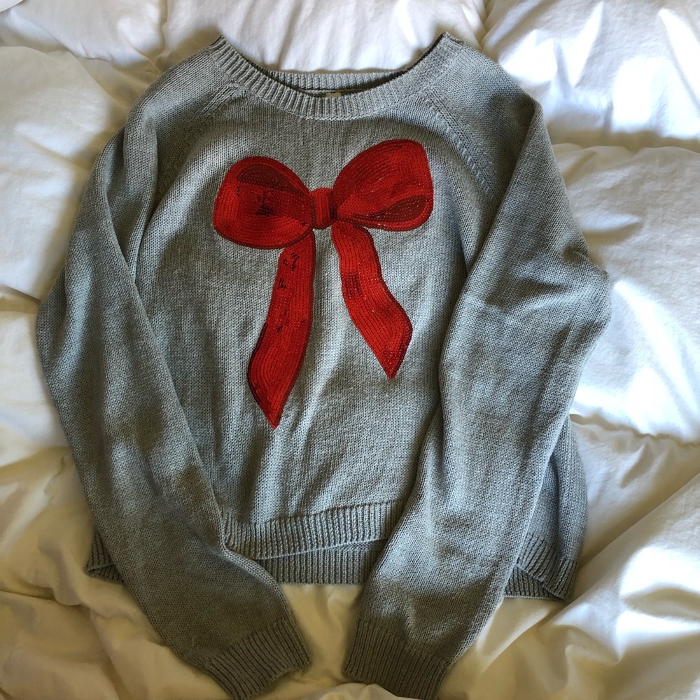 BETHANY MOTA BY AEROPOSTALE XL Knit Bow Sweater